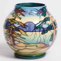 Moorcroft 'Algonquin Park' Vase, Sian Leeper, 213/250, 2002, height 6.7 in — 17 cm