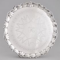 George II Silver Shaped Circular Salver, London, Robert Abercromby, 1735, diameter 14 in — 35.5 cm