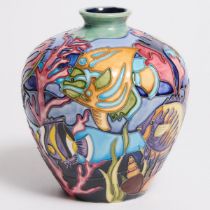 Moorcroft 'Martinique' Vase, Jeanne McDougall, 1997, height 7.1 in — 18 cm