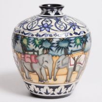 Moorcroft 'Kerala' Vase, Beverley Wilkes, 195/400, 1999, height 7.1 in — 18 cm