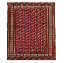 Pakistani Bokhara Carpet, c.1960, 9 ft 6 ins x 6 ft 10 ins — 2.9 m x 2.1 m