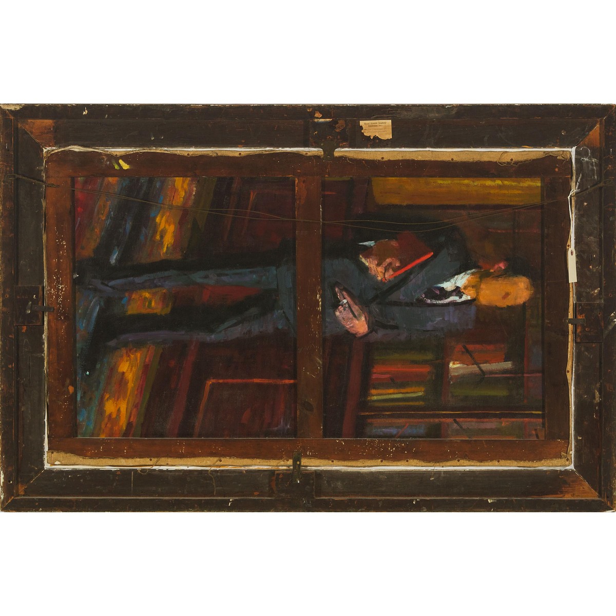 John Cunningham (1926-1998), STRATHAVEN LANDSCAPE, signed lower left; an unfinished painting verso, - Image 4 of 5
