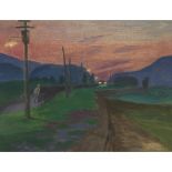 Philip Henry Howard Surrey, RCA (1910-1990), EVENING, BAIE ST. PAUL, 5.75 x 7.875 in — 14.6 x 20 cm