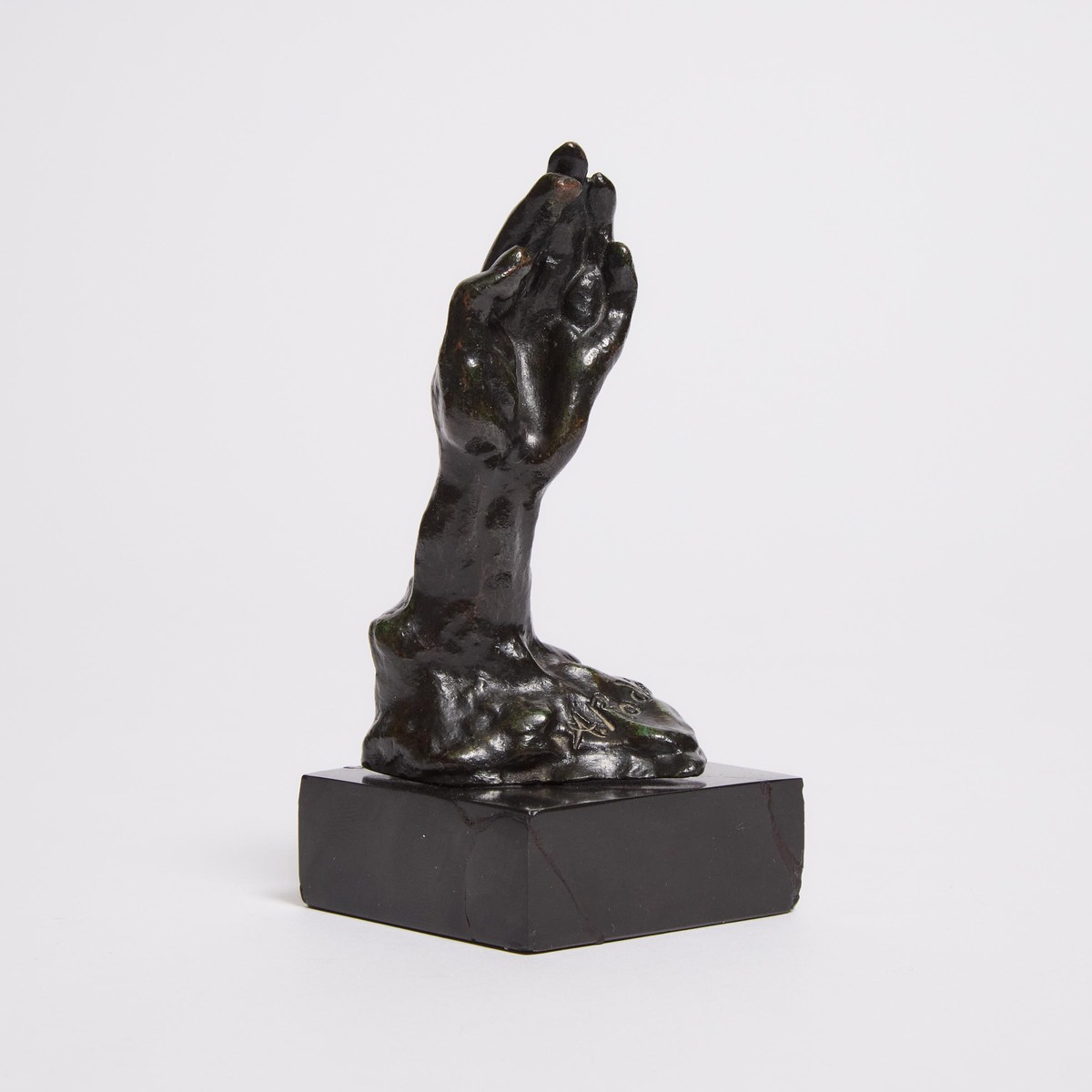 Auguste Rodin (1840-1917), ÉTUDE DE MAIN GAUCHE, HAND NO. 38, CONCEIVED CA. 1885-1900; THIS BRONZE V - Image 2 of 4
