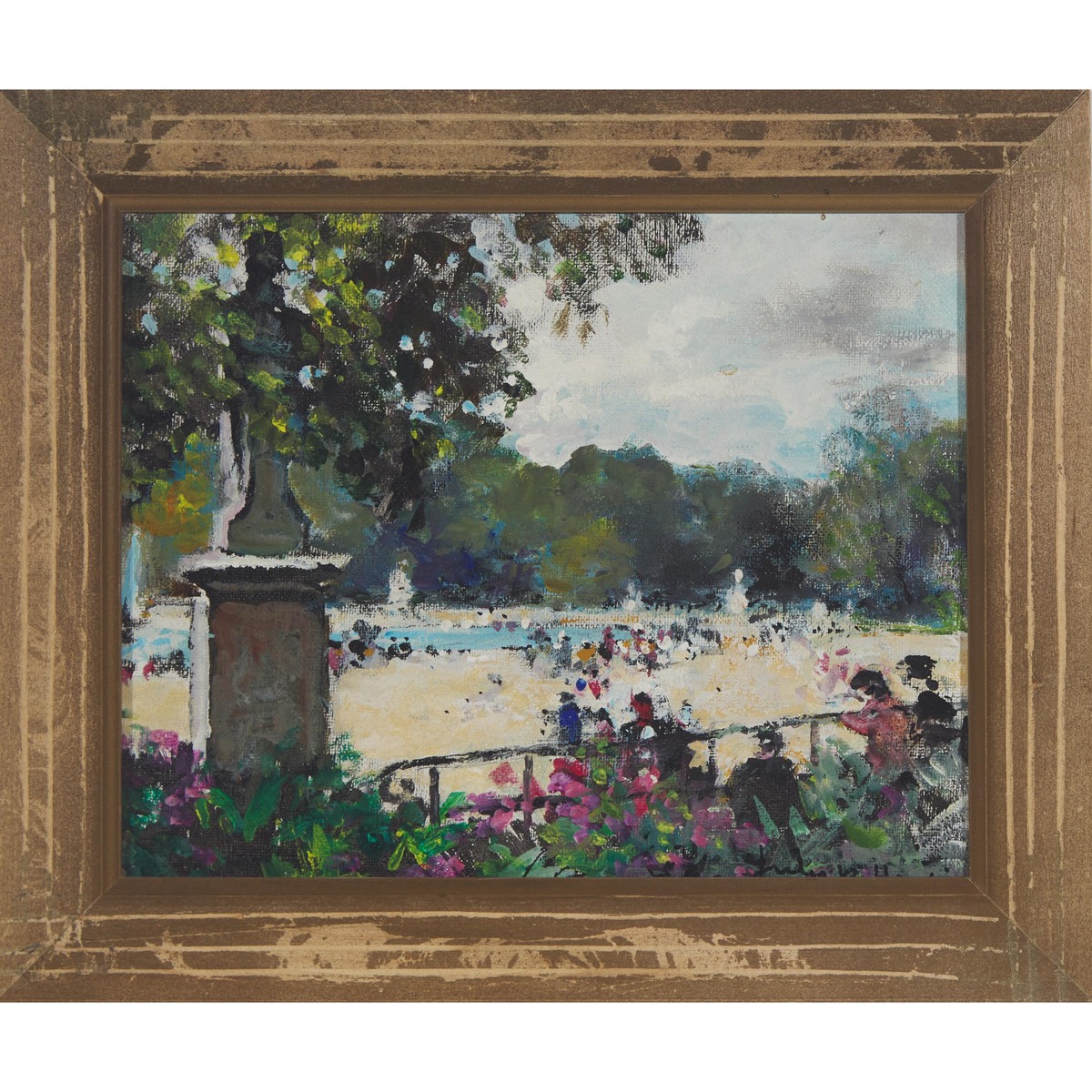 Jules René Hervé (1887-1981), PARIS, COIN DES TUILERIES, signed lower right; signed and titled to ca - Image 2 of 4
