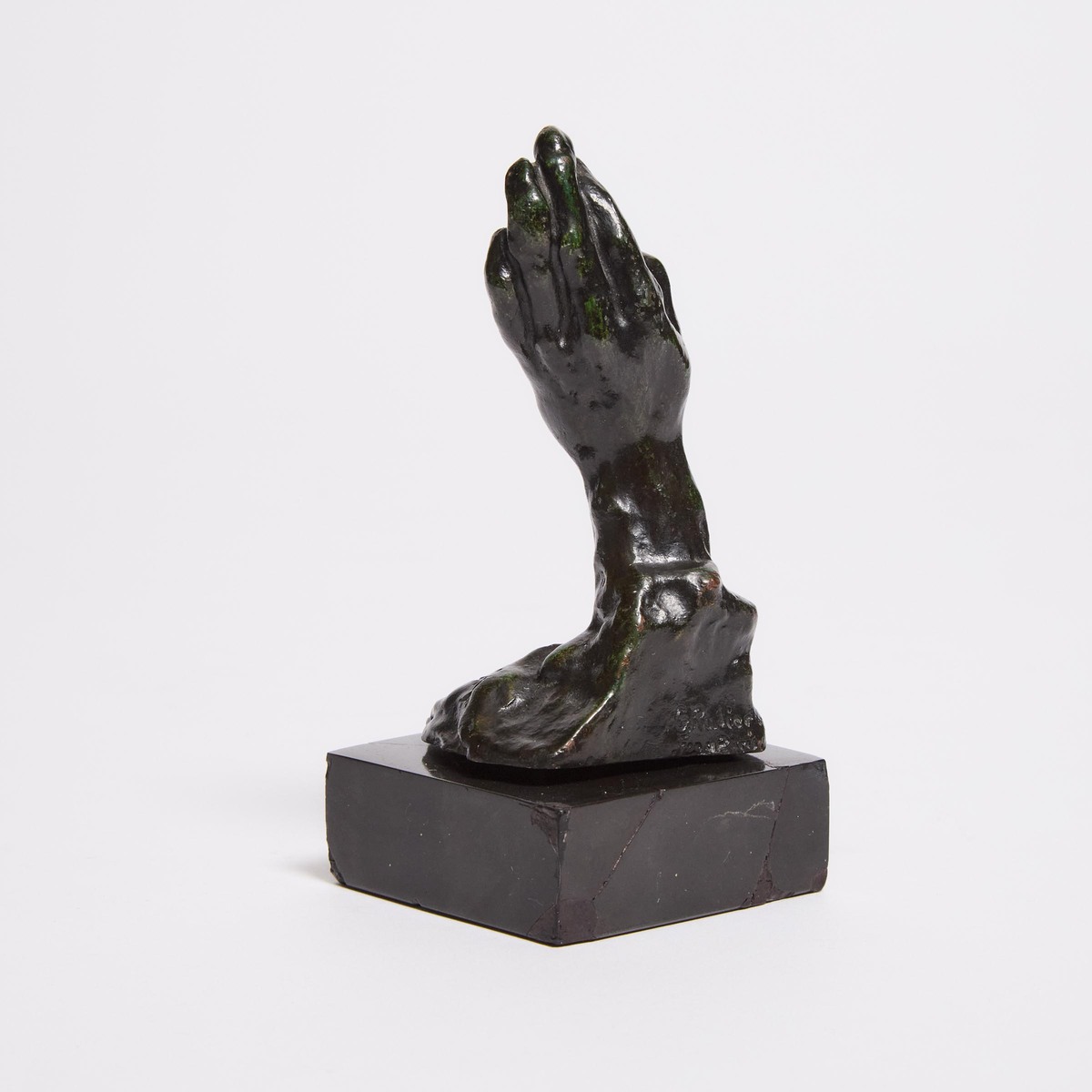 Auguste Rodin (1840-1917), ÉTUDE DE MAIN GAUCHE, HAND NO. 38, CONCEIVED CA. 1885-1900; THIS BRONZE V - Image 4 of 4