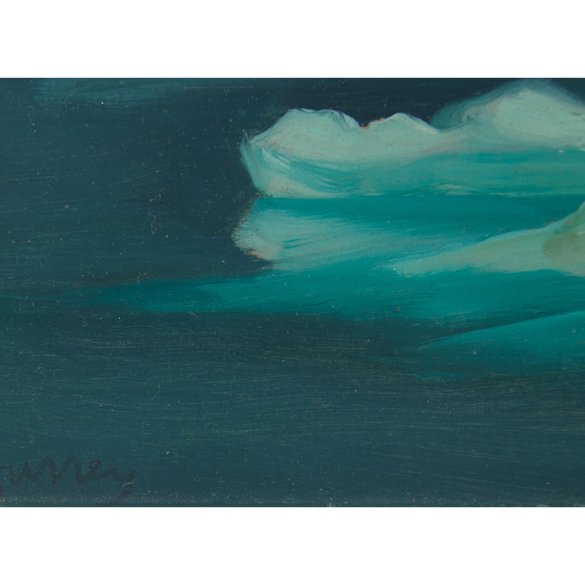 Philip Henry Howard Surrey, RCA (1910-1990), DEVON ISLAND WITH FLOES, 1958, 5.875 x 7.875 in — 14.9 - Image 3 of 4