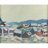 Henri Leopold Masson, RCA (1907-1996), LATE AFTERNOON MASHAM, QUEBEC, 16 x 20 in — 40.6 x 50.8 cm