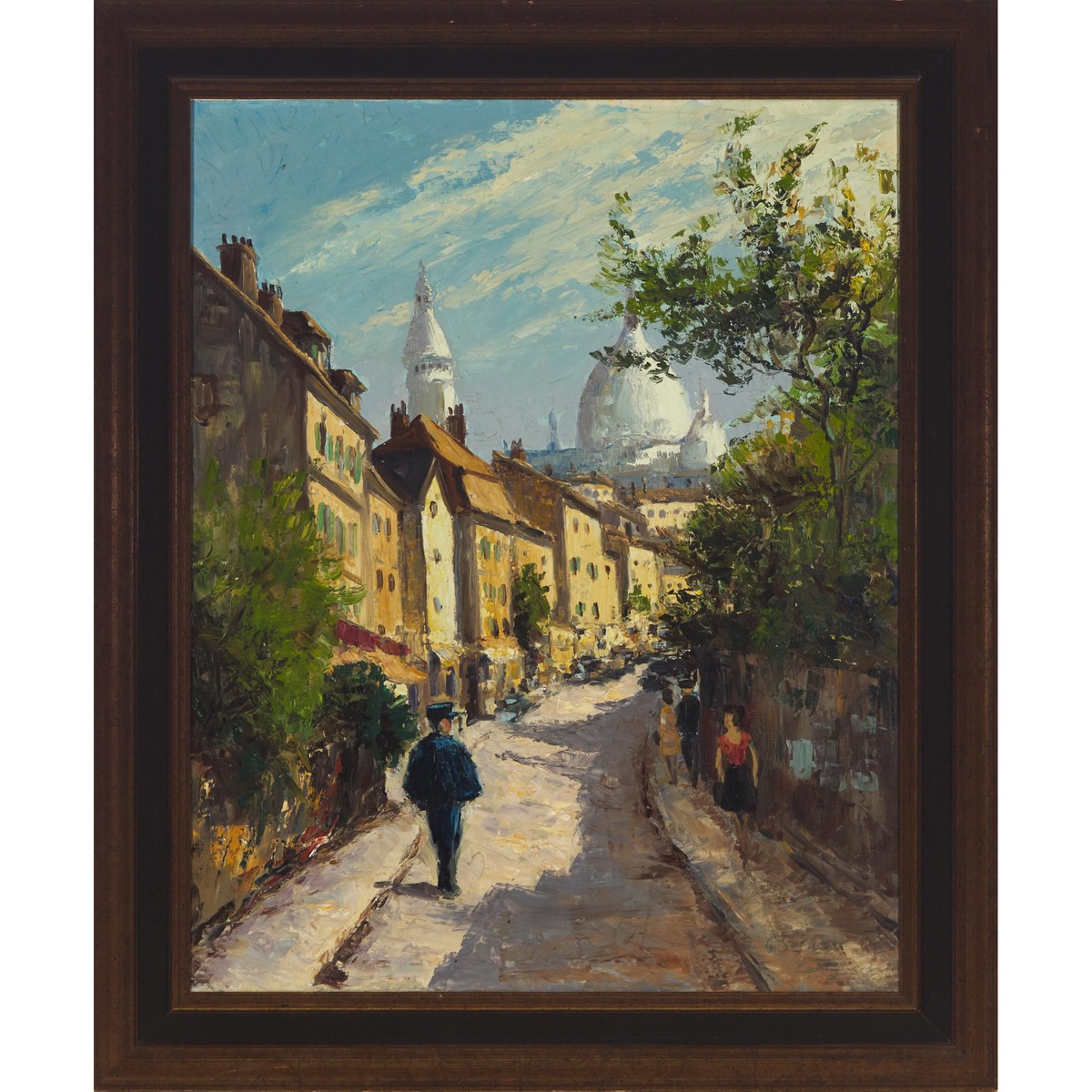 Gunnar Enar Albin Svensson (1906-1991), STREET SCENE IN PARIS, signed and situated "Paris" lower rig - Image 2 of 4