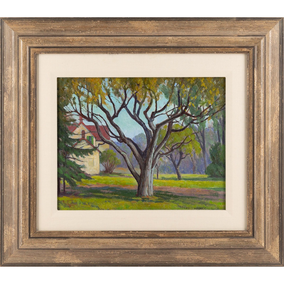 Frederick Stanley Haines, RCA (1879-1960), UNTITLED (HOUSE AND TREES), 12 x 15 in — 30.5 x 38.1 cm - Image 3 of 4