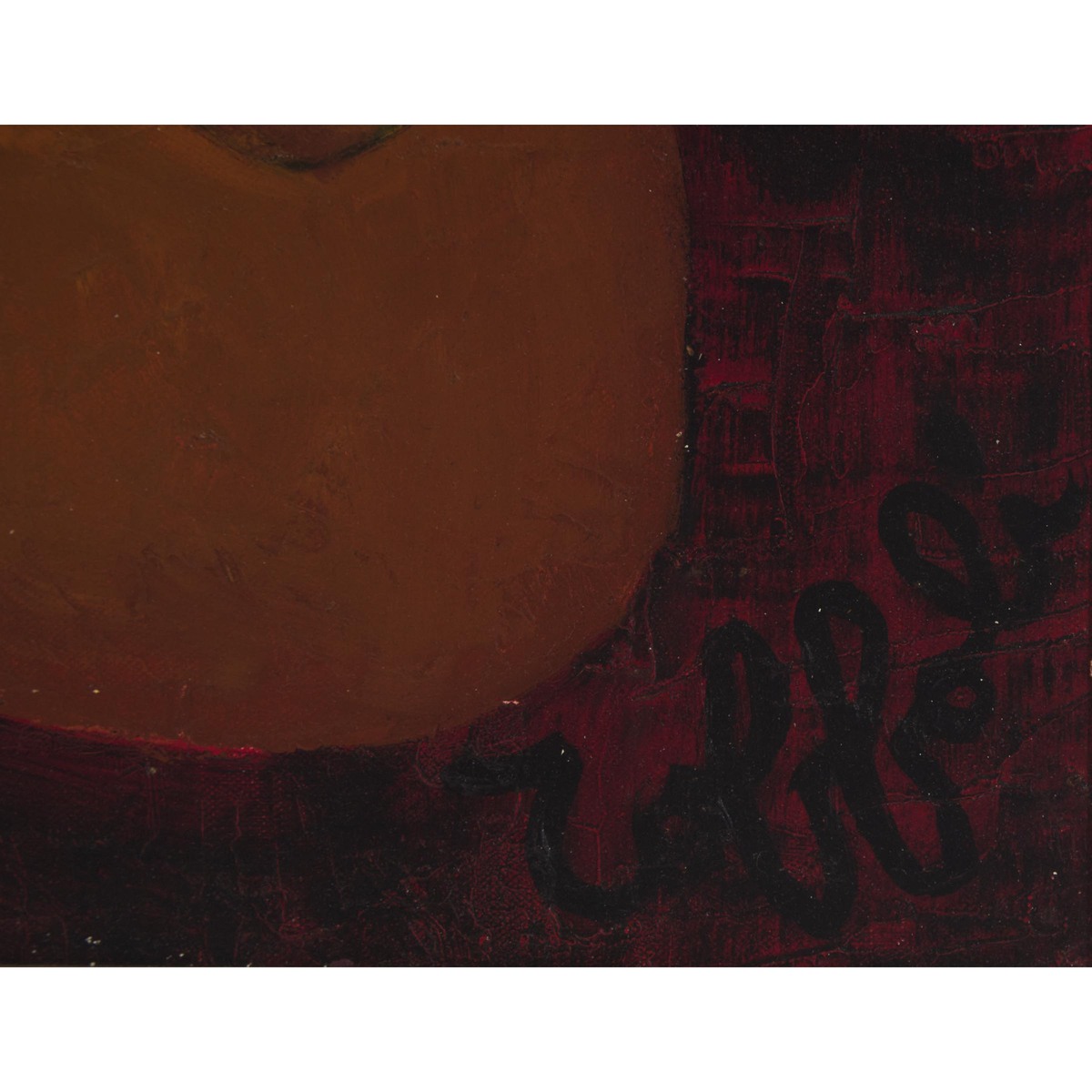 Louis Toffoli (1907-1999), LE FUMEUR, signed lower right; titled verso, 28 x 23.25 in — 71.1 x 59.1 - Image 3 of 6