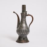 A Large Persian Tinned Copper Ewer, 19th Century, height 20 in — 50.8 cm