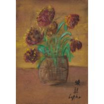 Attributed to Le Pho (1907-2001), Fleurs, 黎譜 (1907-2001)款 花 油彩 画布, 11.7 x 8.3 in — 29.7 x 21 cm