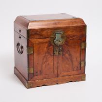 A Huanghuali Seal Chest, Guanpixiang, 17th-18th Century, 清 十七至十八世纪 黄花梨官皮箱, 13.8 x 13.6 x 10.2 in — 3