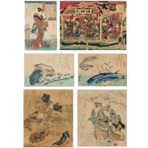 After Utagawa Hiroshige (1797-1858), Utagawa Kunisada (Toyokuni III, 1786-1865), Utagawa Kuniyoshi (
