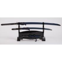 A Three-Piece Japanese Sword Set With Tachi, Katana, and Tanto, 20th Century, longest length 43.3 in