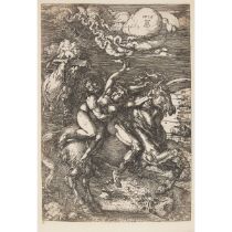 Albrecht Dürer (1471-1528), ABDUCTION OF PROSERPINE ON A UNICORN, 1516-1876 [B. 72, M 67], printed b