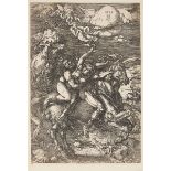 Albrecht Dürer (1471-1528), ABDUCTION OF PROSERPINE ON A UNICORN, 1516-1876 [B. 72, M 67], printed b