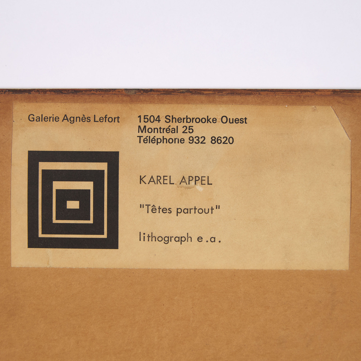 Karel Appel (1921-2006), TÊTES PARTOUT, CA. 1960, signed and editioned "epreuve d'artiste"; aside fr - Image 6 of 6