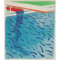 David Hockney (b. 1937), British PAPER POOLS, POOL MADE WITH PAPER AND BLUE INK FOR BOOK, 1980