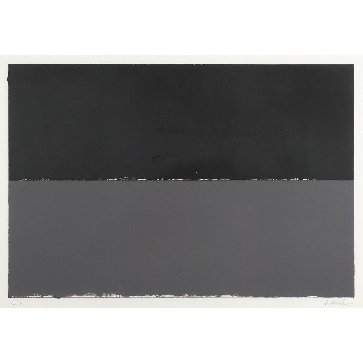 Brice Marden (1938-2023), GULF, FROM "NEW YORK" 10/69, 1969 [L. 16], signed, dated "69," and numbere