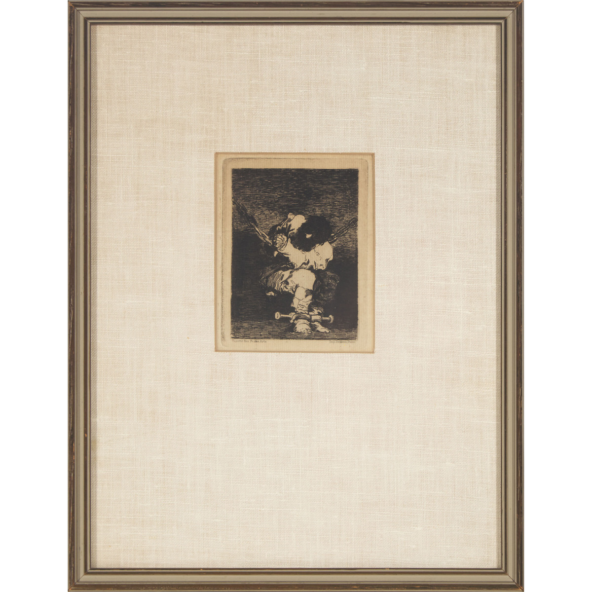 Francisco José de Goya y Lucientes (1746-1828), THE LITTLE PRISONER, 1810-1867 [H. 26], 1st edition, - Bild 2 aus 3