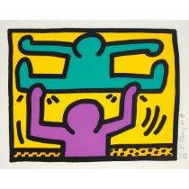 Keith Haring (1958-1990), PLATE 4, FROM "POP SHOP I," 1987, signed, dated "87," and numbered 176/200