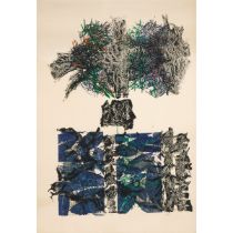 Jean Paul Riopelle, RCA (1923-2002), FEUILLES VI, 1967 [YSEULT RIOPELLE 1967.10EST.LI], 31.5 x 47.2