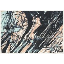 Edward John (Ted) Bartram (1938-2019), GNEISS GESTURES #2, 1996, sight 25 x 36.5 in — 63.5 x 92.7 cm