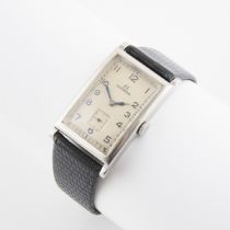 Omega 'Tank' Wristwatch, circa 1930's; case #9359892; 25mm; 15 jewel cal.T17 movement; in a stainles