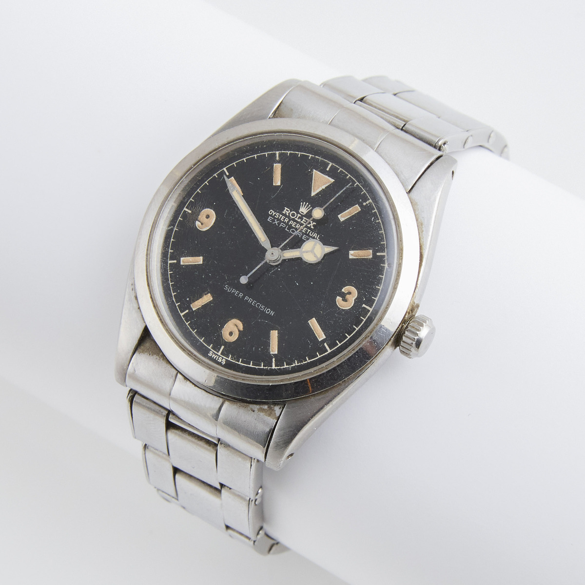 Rolex Oyster Perpetual Explorer Wristwatch, circa 1958; reference #5504; case #281869; movement #181