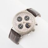 Aviateur Wristwatch With Date, Chronograph And Moon Phase, circa 1990; reference #77.400; movement #