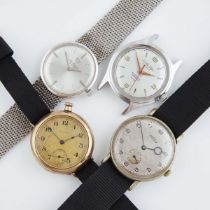 Four Various Wristwatches, comprising a North Star, 17 jewel automatic wind, stainless steel case, n