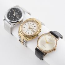 Three Seiko Wristwatches, the first a Seiko 'BellMatic' with day, date and alarm, circa 1970, refere