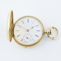 Thomas Mathey Key Wind Pocket Watch, circa 1860; movement and case #60583; 38mm; 15 jewel lever esca