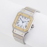 Cartier Santos Carree Wristwatch, With Date, circa 1983; serial #296167948; 29mm; automatic wind mov