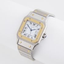 Cartier Santos Carree Wristwatch, With Date, circa 1983; serial #296167948; 29mm; automatic wind mov