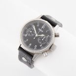 Hanhart Flieger Chronograph 1939 Limited Wristwatch, circa 2000; limited edition #1479/2500; 40mm; 1