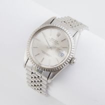 Rolex Oyster Perpetual Datejust Wristwatch, circa 1987; reference #16030; serial #9780010; 27 jewel