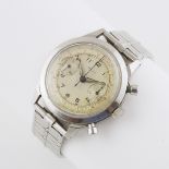 Doxa Wristwatch With Chronograph, circa 1940's; reference #4063; 38mm; 17 jewel Valjoux 22 movement;