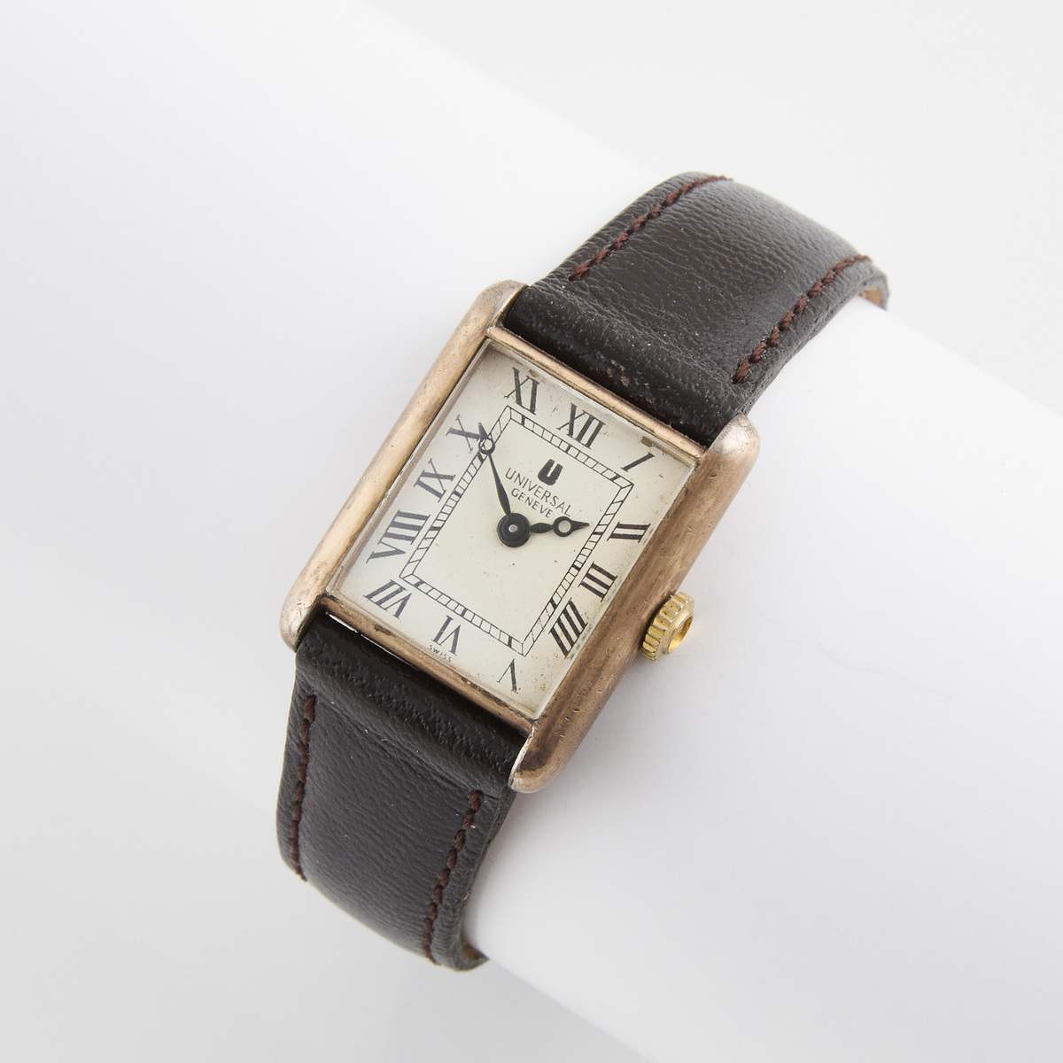 Lady's Universal Geneve 'Tank' Wristwatch, circa 1980; reference #2677; 21mm; 17 jewel cal.1-42 move