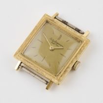 Jules Jurgensen Wristwatch, circa 1970's; case #J38266; 27mm; 17 jewel cal.1525 movement, square gol