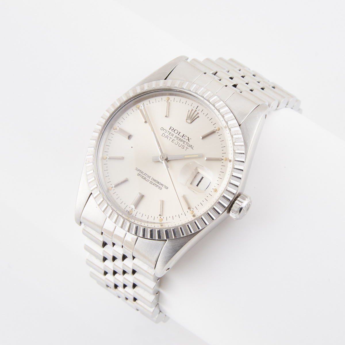 Rolex Oyster Perpetual Datejust Wristwatch, circa 1980; reference #16030; serial #6543132; 36mm; 27