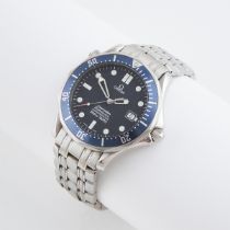 Omega Seamaster Professional 300 Wristwatch, With Date, circa 2002; reference #2531.80; 41mm; 23 jew