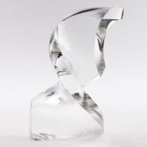 Ann Fleming (British/American, 20th century), Twisted Glass Sculpture, 1990, height 8.5 in — 21.5 cm