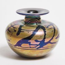 Chris Heilman (American, b.1950), Iridescent Glass Vase, 1979, height 5 in — 12.6 cm