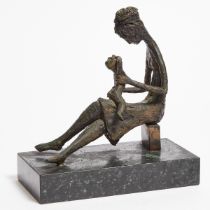 Andrew Posa (Canadian, b.1938), MOTHER AND CHILD, length 8 in — 20.2 cm