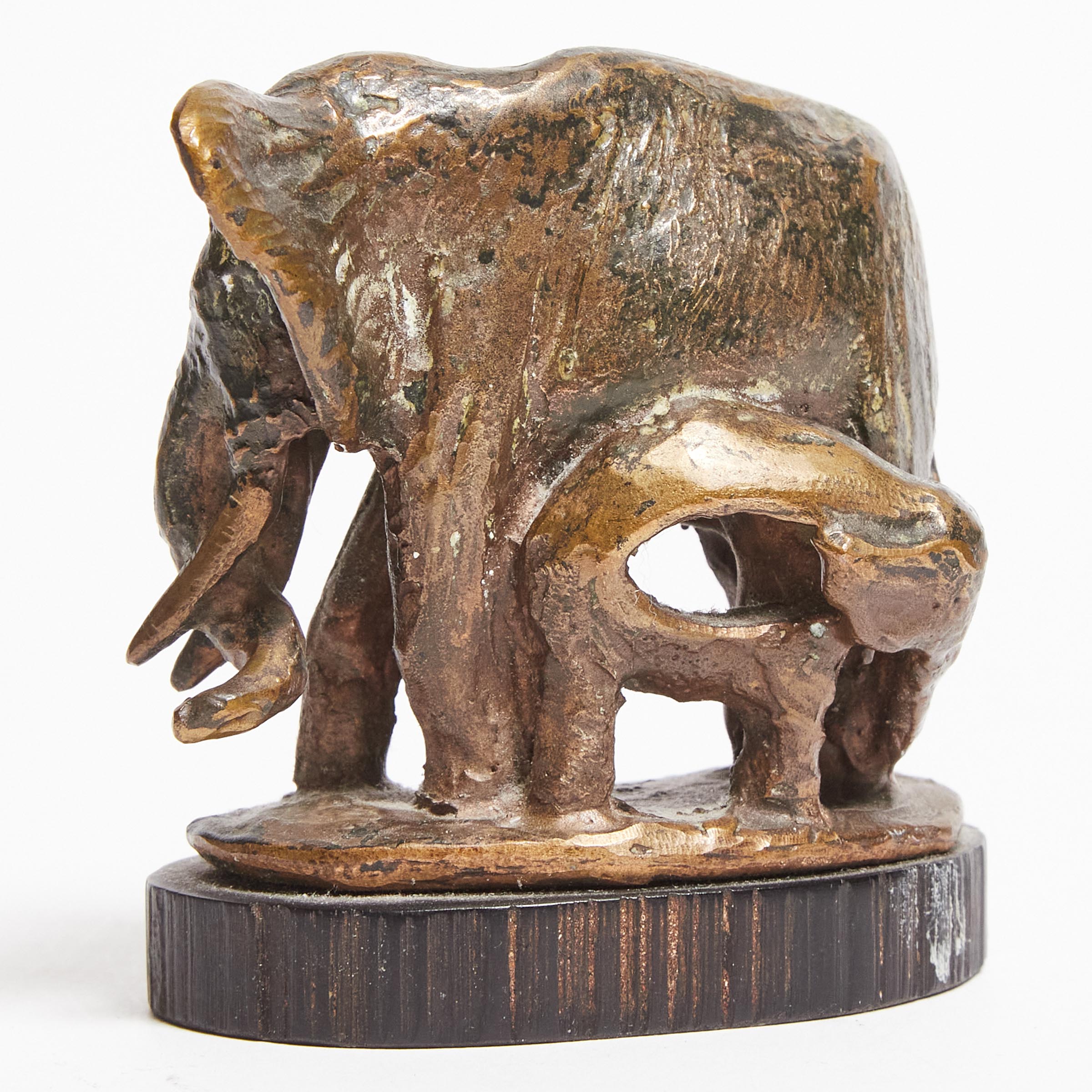 Robert Howard Cook (American, 1921-2017), ELEPHANT, height 3.1 in — 8 cm