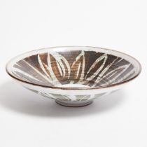 Alan Caiger Smith (British, 1930-2020), Stoneware Bowl, mid-20th century, diameter 11.2 in — 28.5 cm