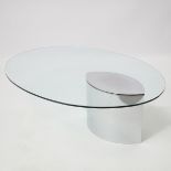 Cini Boeri For Gavina (later Knoll International) 'Lunario' Coffee Table, c.1968, 16.75 x 58.5 x 43